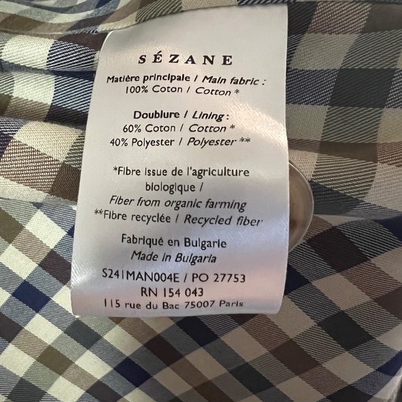 Sezane Clyde Trench Coat Light Beige EU 36 US 4 NWOT - Picture 5 of 8